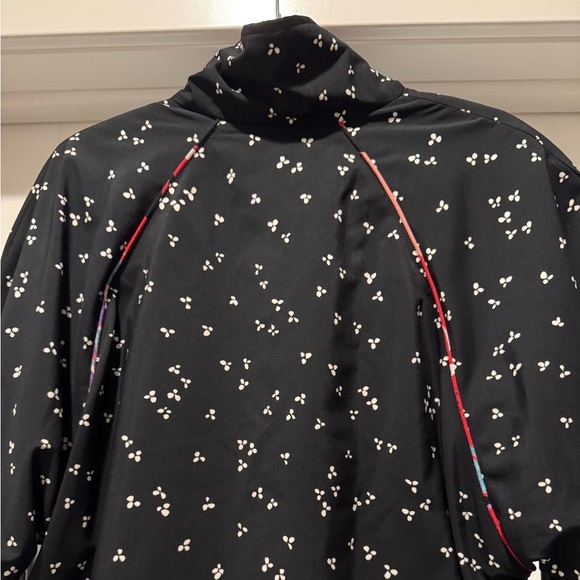 Vintage 90s Marcia Reversible Floral Bomber Jacket M – Talon Zipper Artsy Boho - Picture 9 of 17